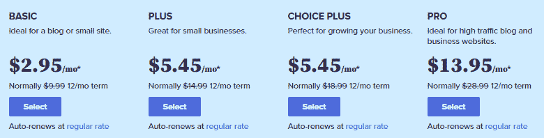 Bluehost offer in U.S